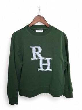 Recreational Habits RH Varsity Crewneck Sweatshirt - Forest Green (XS)